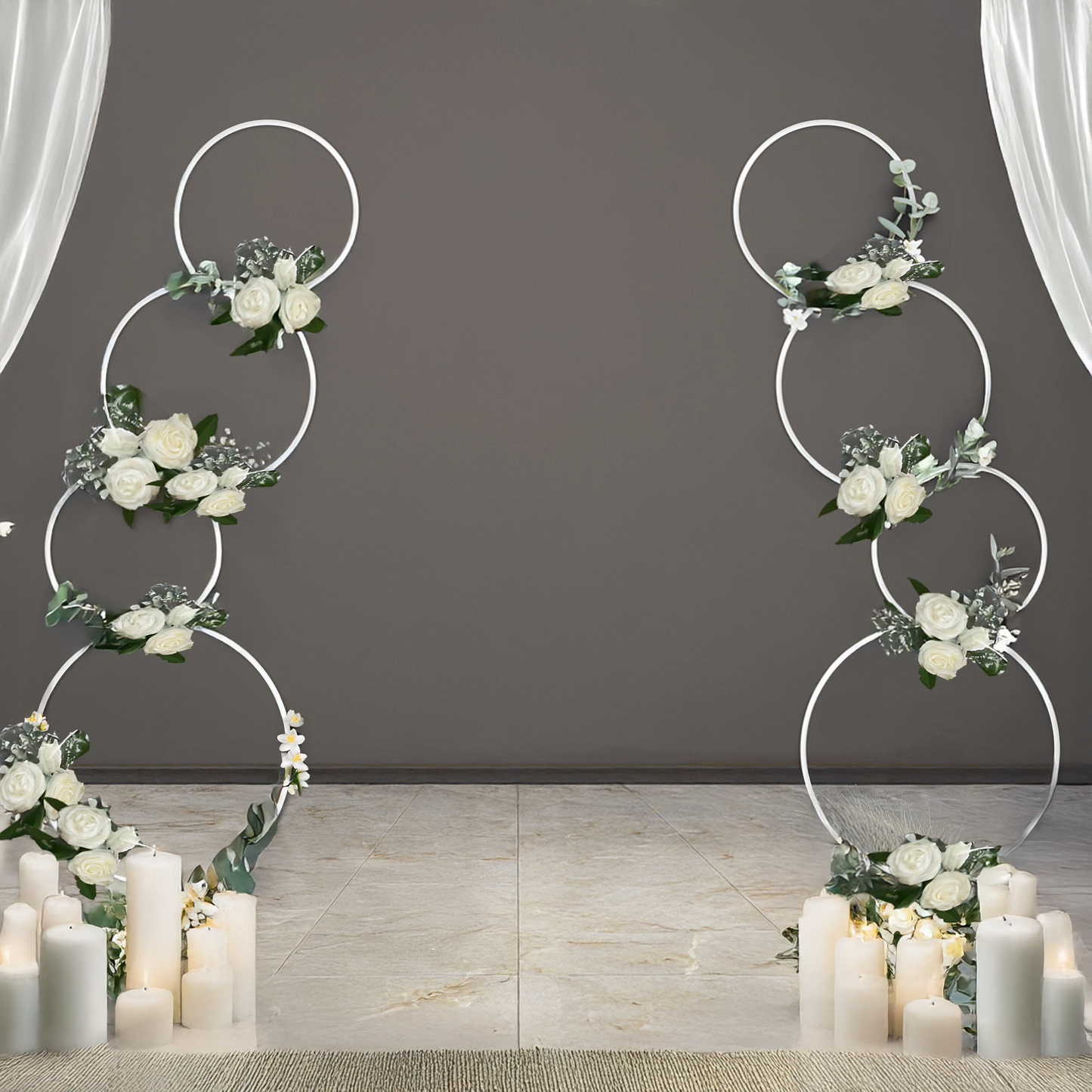 Wedding Round Hoop Backdrop Stand